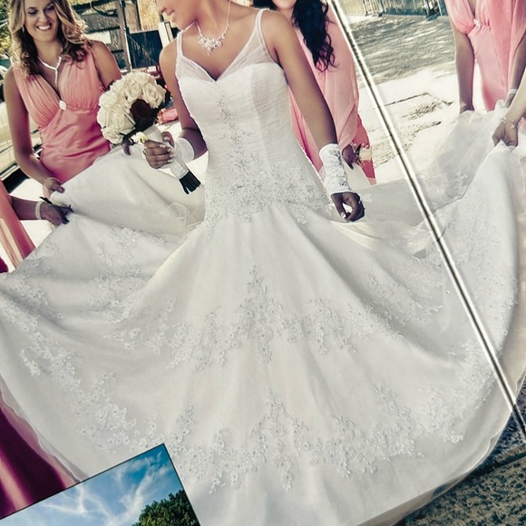 Embroidered Wedding Gown - Picture 3 of 17